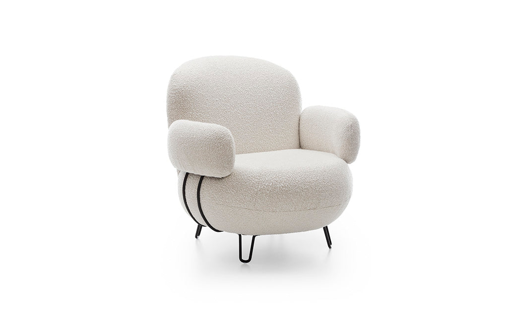 Fotel Bowi nogi, skos